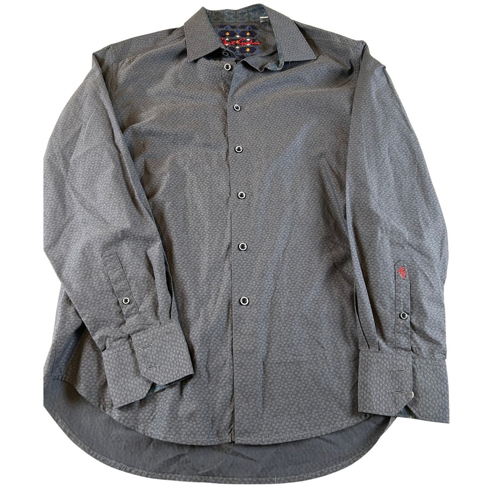 Robert Graham Mens Classic Fit Geometric‎ Pattern Button Down Shirt Size Medium
